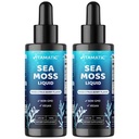 Vitamatic 2 Packs Liquid Organic Irish Sea Moss - Made with Bladderwrack & Burdock Root - 2800 mg por Serving - 2 FL OZ - Seamoss Total 4 oz