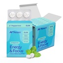 NeuroGum Energy & Focus Gum (54 Count-6 Pack, Peppermint) ← 40mg Natural Caffeine + L-Theanine + Vitamin B12 &amp; B6 + Xylitol ← Sugar Free Nootropic Cognitive Brain Performance Suplemento