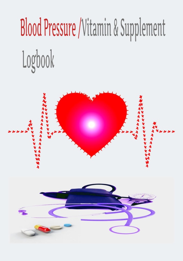 Presión arterial/Vitamin &amp; Suplemento Logbook