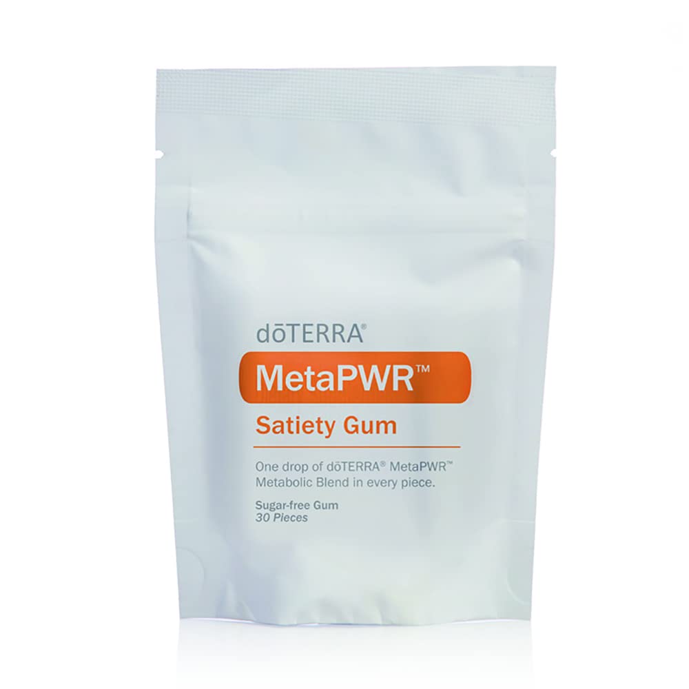doTERRA MetaPWR Satiety Gum to Promote Mindful Eating and Appetite Control - Ayuda Curb Cravings - 30 piezas