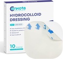 Conkote Hidrocolloide Wound Dressing 4 "x 4", Sterile Thin Adhesive Patches, Caja de 10 Dressings