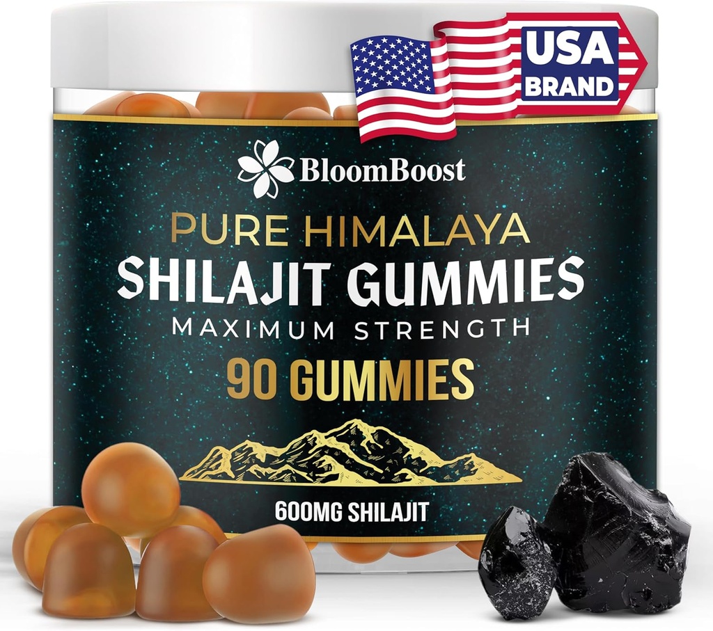 Shilajit Gummies - Suplemento Orgánica Libre de Azúcar-Alelaya tención 600mg Shilajit, 90 Gummies for Energy &amp; Wellness