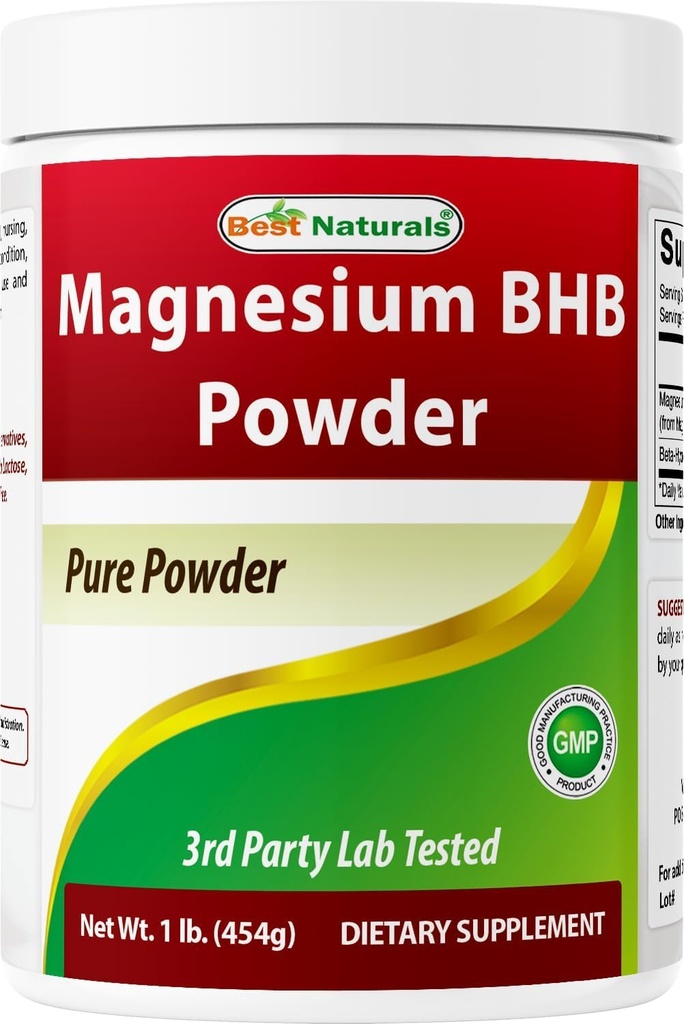 Mejores Naturales Magnesio BHB Polvo 1 Lb