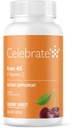 Celebrar Vitaminas Suplemento de Hierro con Vitamina C - 45 mg de Hierro, vitamina C de 60 mg, vitaminas bártricas para pacientes de WLS, hendidura vertical y cirugía de derivación gástrica - Cereza, 30 cerezas suaves