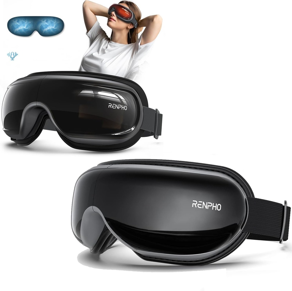 Regalos de Navidad RENPHO, Eyeris 3 Masajeador de ojos con calor y refrigeración sensible Eyeris 1 Masajeador de ojos con calor