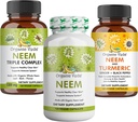 Premium Neem & Turmeric Supplement Bundle – 2-in-1 Capsule Formula for Skin Health, Immune & Cleansing Support