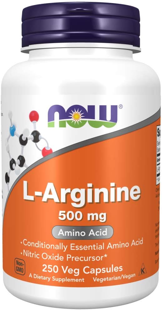 Ahora Alimentos L-Arginina, 500 mg, 250 cápsulas