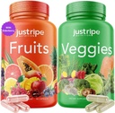 Suplemento de frutas y verduras - 90 Frutas y 90 cápsulas vegetales - 100% Superalimentos naturales enteros - llenos de vitaminas y minerales - soporta niveles de energía (1 paquete)