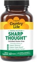 Country Life Sharp Thought - Memory & Cognitive Support Supplement – Sharp-PS Gold Phosphatidylserine + DHA – Promueve la claridad mental y el más rápido Reto – Gluten-Free, 60 cápsulas