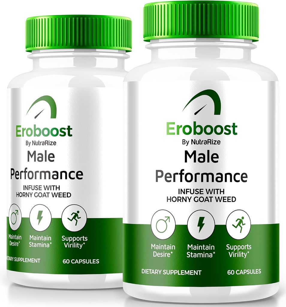 (2 Pack) Suplemento de Eroboost para Hombres, Suplemento de Eroboost Hombre, Nutrición diaria para apoyar el rendimiento de pico y el bienestar general, Comentarios oficiales de Ero Boost Fórmula (120 cápsulas)