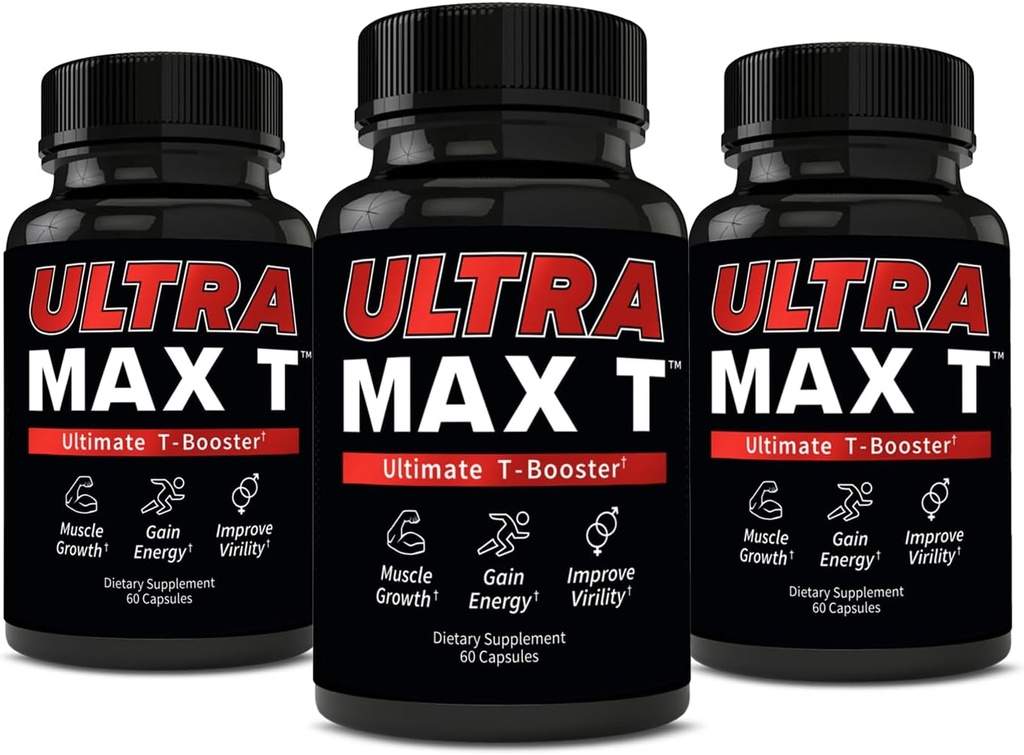 Andro400 UltraMax T – Advanced Testosterone Support for Men &amp; Women – Tongkat Ali 200:1, D-Aspartic Acid, Garcinia Cambogia, ForsLean® – 180 Capsules, 90-Day Supply