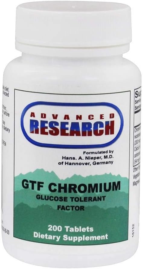 Advanced Research/Nutrient Carriers Gtf Chromium - Glucose Tolerant Factor 200 Tabs