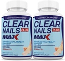 Justified Laboratories (2 Pack) Clear Nails Plus Max Pills 40 Billion CFU Probiotic 60 Capsules