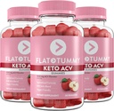 Mochilas planas Keto ACV Gummies, 60 Conde – Fórmula especializada, Post GLP-1 Keto Suplemento, Vegan-Friendly, Non-GMO - Manzana Vinagre Gummies, BHB Salts, Beet, Pomegranate Superfood Powders (3 Pack)