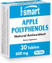 Supersmart - Apple Polyphenols Suplemento 600mg por día (High Strength 80% Polyphenols) - Apple Extract  durable Non-GMO & Gluten Free - 30 Tablets