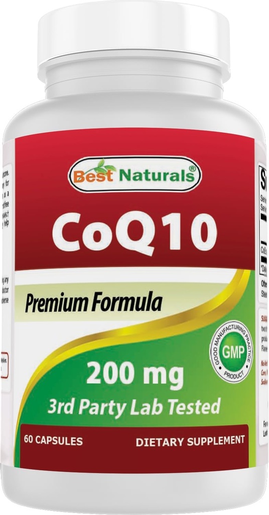 Best Naturals COQ10 200 mg, 60 Capsules