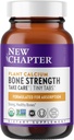 Nuevo capítulo Suplemento de calcio - Bone Strength Tiny Tabs Calcio orgánico con magnesio, vitamina D3+K2, 70+ Trace Minerals for Bone Health, Gluten Free, Easy to Swallow - 120 ct