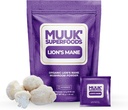 MUUK' SUPERFOODS | Organic Lion's Mane Mushroom Powder | Brain Boosting ON-The-GO Packets | Made in USA | 30 Sachets (1.5g)