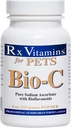 Vitaminas Rx Bio-C - Vitamina C para perros y gatos - con Bioflavonoides Lemon para Alivio de la Alergia - Suplemento de Apoyo Inmunitario - Promueve la Carne y la Esquía Saludables - Suplemento Conjunto - 4 oz