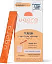 Uqora Flush - Urinary Tract* con D-Mannose, Vitamina C, Vitamina B6, Potasio, Magnesio y Calcio - Gluten-Free &amp; Vegan - Pink Lemonade Flavor - 10 Packets (1 Pack)