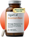 AlgaeCal - Strontium Boost, Suplemento Natural de Calcio para el aumento de la densidad de hueso, Citrato de estroncio 680 mg, Fácil de Tragar para la salud de huesos, Gluten-Free - 60 Veggie Caps- Made in USA