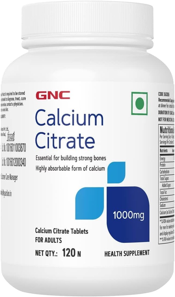 Genérico La mayoría Absorbable Calcio  Mejora la fuerza ósea y la densidad Silencio Combate la pérdida de huesos por edad " Postmenopausal Bone Perder ← Boosts Muscle Strength 120 Veg Tablets
