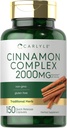 Complejo de canela de Ceillón de Carlyle con Gymnema y Mulberry  vísperas 150 Capsules ¦ Non-GMO, Gluten Free Supplement