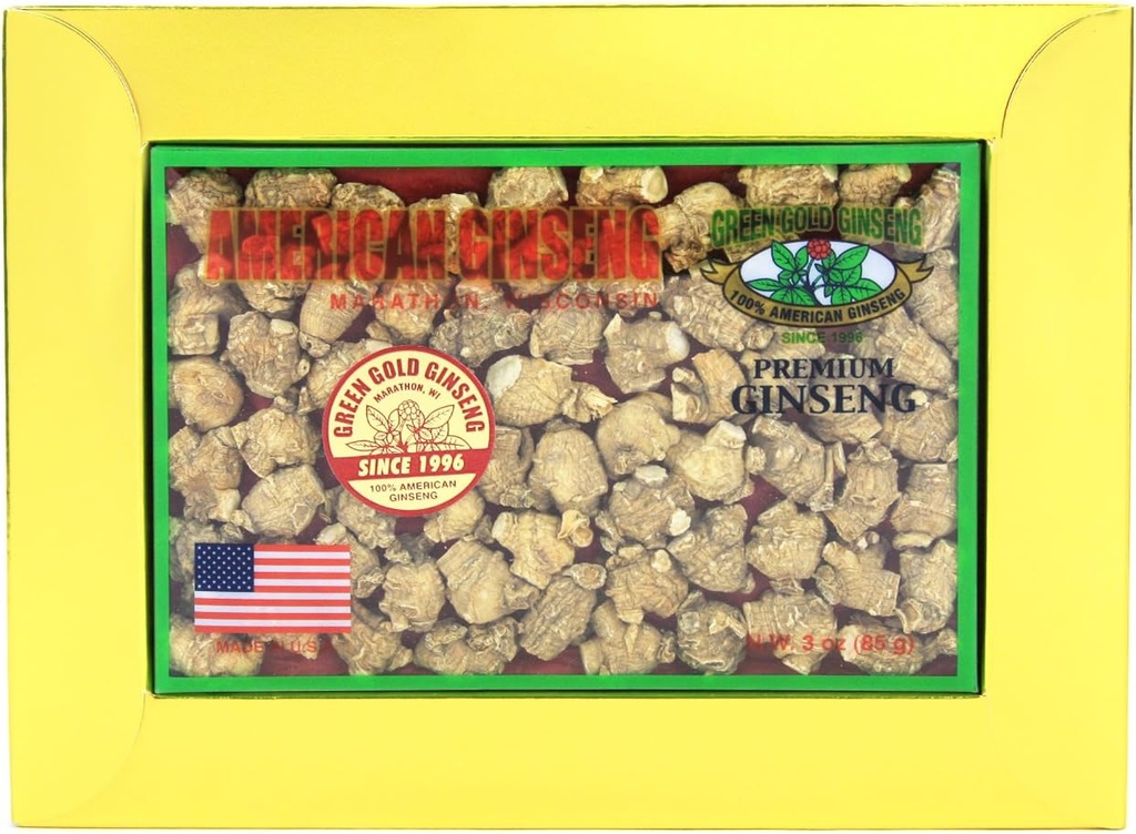 SKU PS 136A-3 ← Small #1 "Bullet peru American Ginseng Roots from Marathon County, WI  durable 3oz Box, B06XCM8F9P