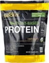 California Gold Nutrition Sport, Proteína basada en plantas con concentración de proteínas de arroz marrón orgánico, Flaxseed, Chia Seed, Chocolate, 2 lb (907 g)