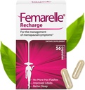 Recarga Femarelle® – Suplemento de la menopausia para las mujeres - Alivio de la menopausia clínica - Flashes calientes, sudaderas nocturnas, soporte para el sueño " Libido en el primer mes, libre de gluten, libre de transgénicos "