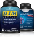 Complejo Sunergético DIM Plus Magnesium - Soportes Huesos saludables, musculos " dientes, equilibrio saludable " Relajación - Complejo DIM 60 ct - Complejo Magnesio 120 ct