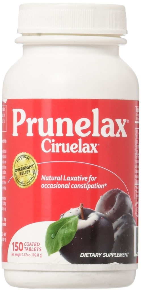 Prunelax Ciruelax Laxative, Tablets 150 ea