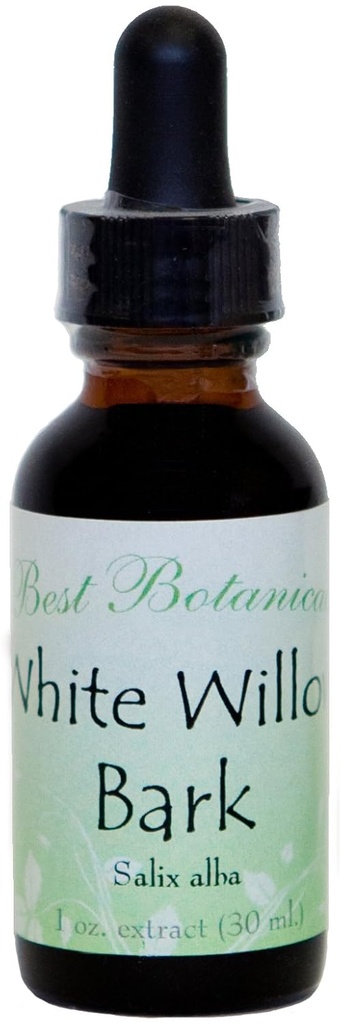 Los mejores botánicos White Willow Bark Extracto 1 oz.