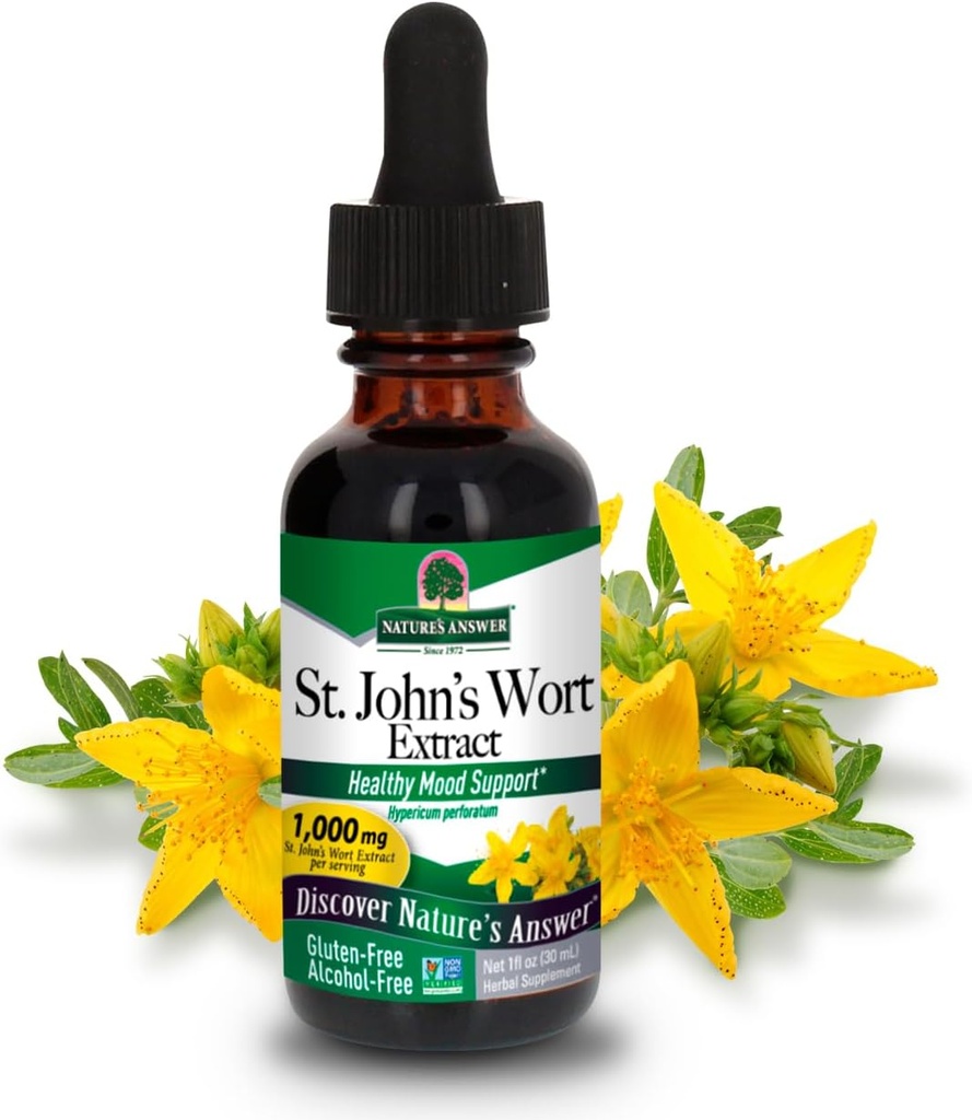 Respuesta de la Naturaleza St. John's Wort Alcohol-Free Liquid Extract (Hypericum Perforatum)
