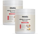 Alergia &amp; Mandíbula Mandíbula para perros – Powered by Astragalus Root & Flaxseed C3 – Promueve el alivio de la alergia estacional, Gut & Digestive Health – Soft Chews