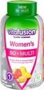 VITAFUSION Mujeres 50+ Multivitamínico diario, vitaminas de goma, 60 Ct