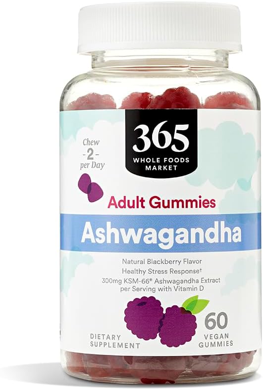 365 por Whole Foods Market, Ashwagandha Gummies, 60 Conde