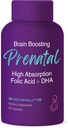 Vitaminas Prenatales de Ultra Fuerza Bio-Available para Mujeres, Naturalmente Occurring Folate Folic Acid, DHA Omega 3. apoya el desarrollo cerebral, desarrollo fetal saludable