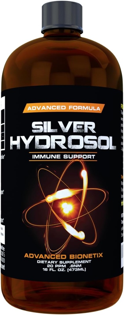 Farmacéutico Recomendado 16 oz Advanced Bionetix Colloidal Silver Hydrosol, All Natural &amp; Promotes A Healthy Immune System. Plata Colloidal que realmente funciona!