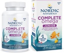 Nordic Naturals Complete Omega Jr., Lemon - 90 Mini Soft Gels - 283 mg Total Omega-3 &amp; 35 mg GLA - Cognición saludable, función del sistema nervioso - No GMO - 45 Servimientos