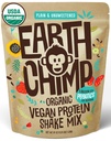 EarthChimp Organic Vegan Protein Powder - with Probiotics - Non GMO, Dairy Free, Non Whey, Plant Based Protein Powder for Women and Men, Gluten Free - 52 Servings, 64 Oz (Plain " Unsweetened)