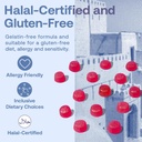 786 Vitaminas de Boosto de Biotina - Vitaminas de Gummy Halal para el cabello, Piel &amp; uñas - Vegan, Sin gluten, 10,000mcg Por Serving [Potencia más alta]