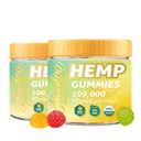 HOOLOO cáñamo 100.000 mg para el soporte de cama de sonido profundo y el alivio de molestias, Frutas Gummy infundida Omega 3 vitaminas, Hecho en EE.UU.