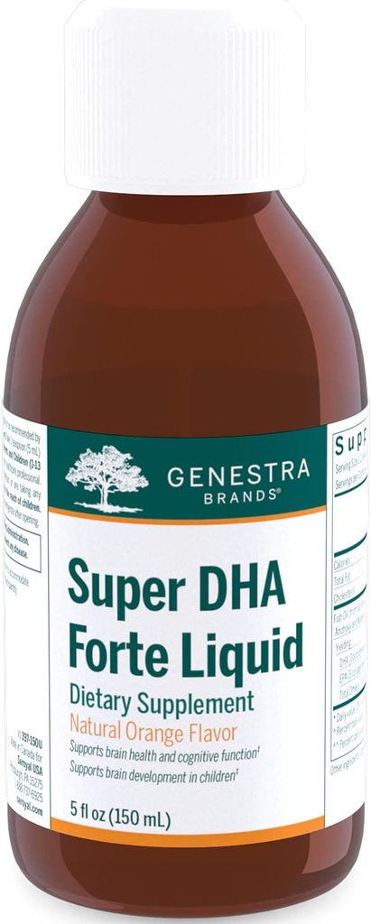 Genestra Brands Super DHA Forte Liquid - Omega-3 Fish Oil Suplemento - 5 fl oz