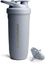 Smartshake Reforce Acero Inoxidable Protein Shaker Bottle 900 ml ← 30 oz - Leakproof Screw-on Lid - BPA Gratis – Botella no aislada Unisex (Grey)