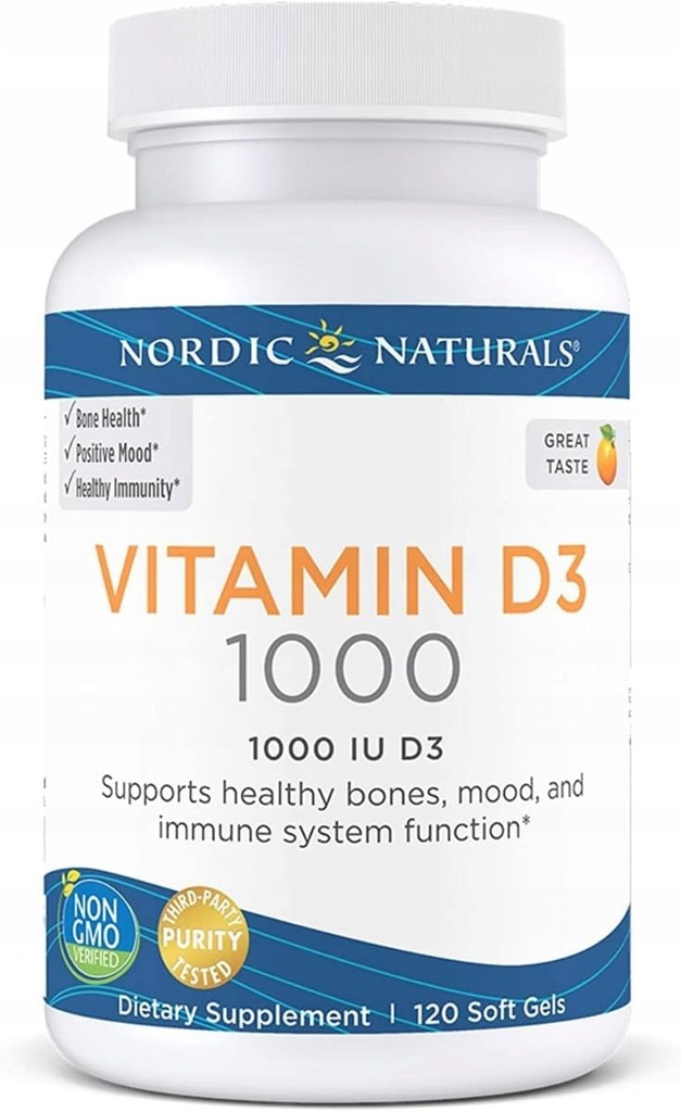 Naturales nórdicos Pro Vitamina D3 1000 Iu Vitamina D3 Cholecalciferol