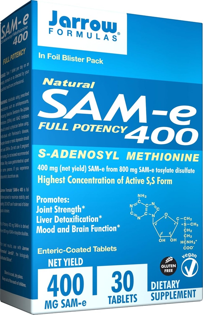 JARROW FORMULAS Sam-E 400 MG, 30 CT
