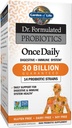 Jardín de la vida Dr. Probióticos Fórmidos Once Daily - Acidophilus Probiótico con soporte diario para la salud digestiva e inmunitaria - Gluten Free, Dairy Free, Soy Free Probióticos, 30 cápsulas vegetarianas
