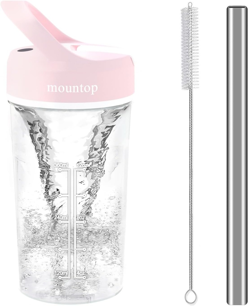 Botella de Shaker eléctrico, Botellas de Shaker para Protein Shakes, Botella de Blender Shaker para Pre-Workout, Copas de Shaker recargables, Botellas Mixer libres de BPA para Protein Powder, Whey y otros suplementos