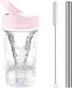 Botella de Shaker eléctrico, Botellas de Shaker para Protein Shakes, Botella de Blender Shaker para Pre-Workout, Copas de Shaker recargables, Botellas Mixer libres de BPA para Protein Powder, Whey y otros suplementos